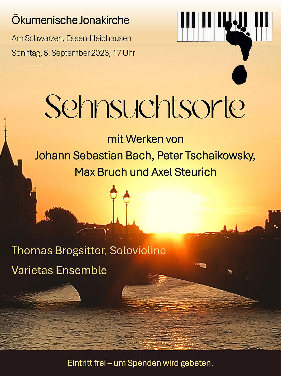 Plakat Sehnsuchtsorte in der Ökumenischen Jonakirche
