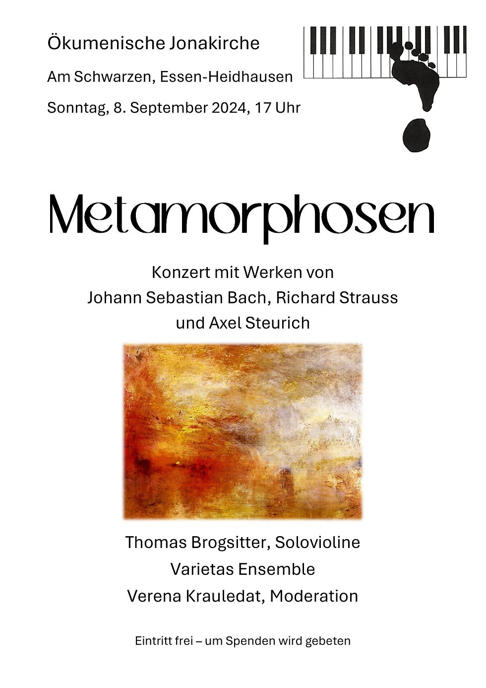 Plakat Metamorphosen, 8. September 2024