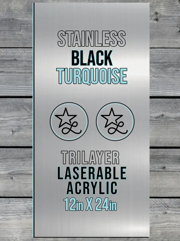 Thumbnail: Various colors of tri-layer acrylic sheets for custom engraved patches