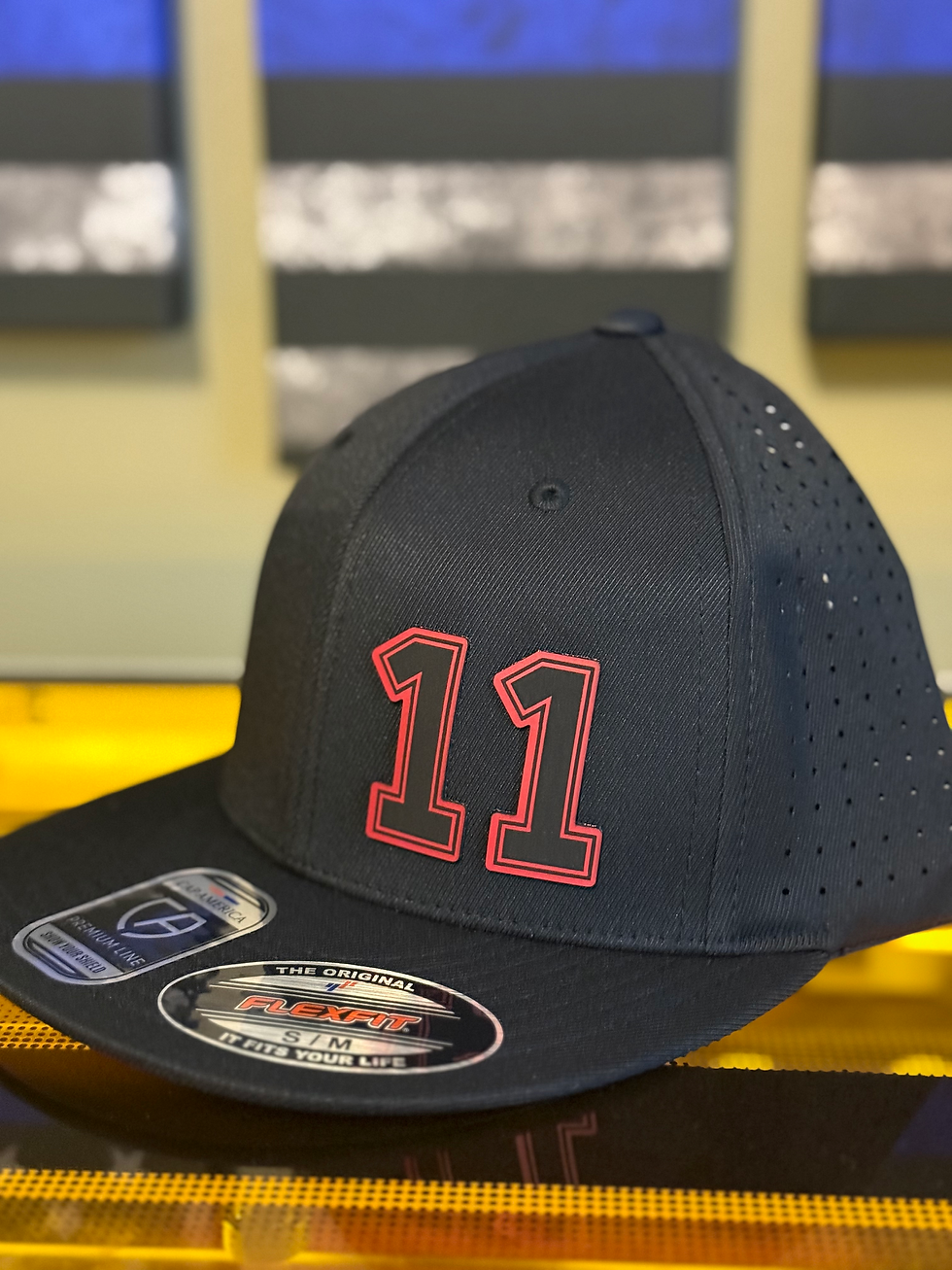 Thumbnail: Custom Leather Patch Cap America I8503 Perforated Hat