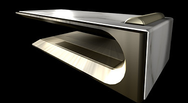 Day Bed Hammam Square Noire in marmo nero con straordinarie venature bianche – forte impatto visivo e stile raffinato.