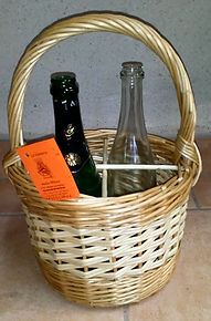 panier rond 4 bouteil crocanne tous bla