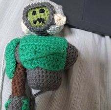 Amigurumi Crochet Doll of the doom slayer form the video game Doom Eternal