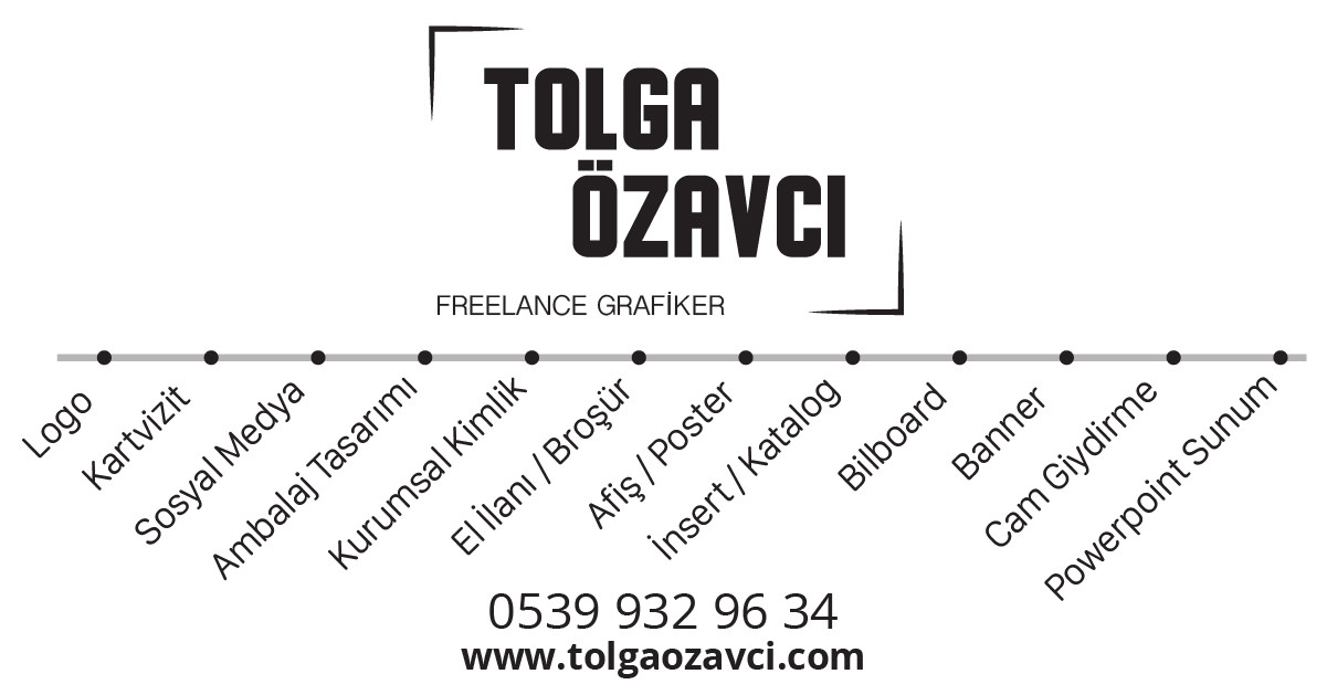 Fiyat Freelance Grafiker Tolga Ozavci Grafik Tasarimci