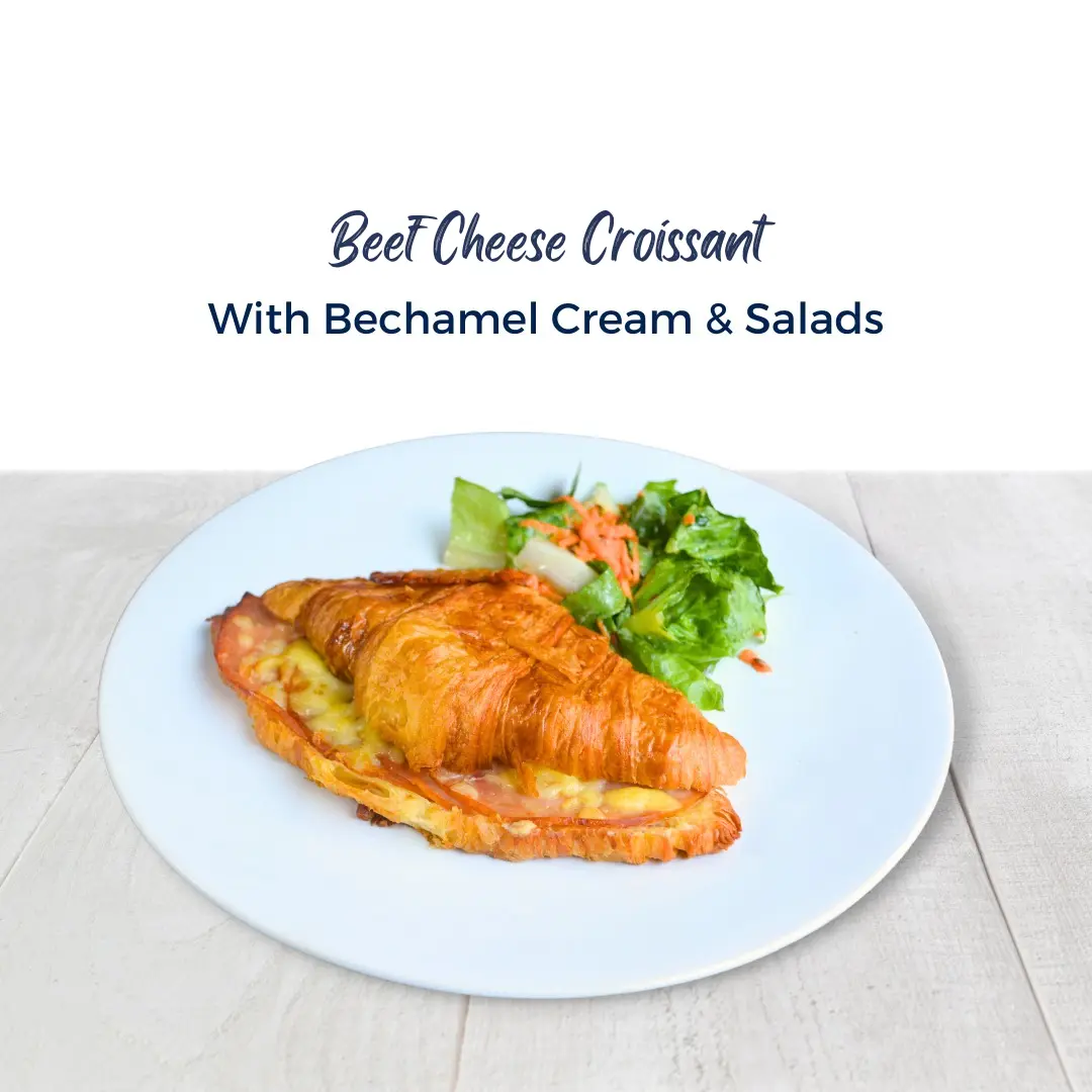 Beef cheese croissant