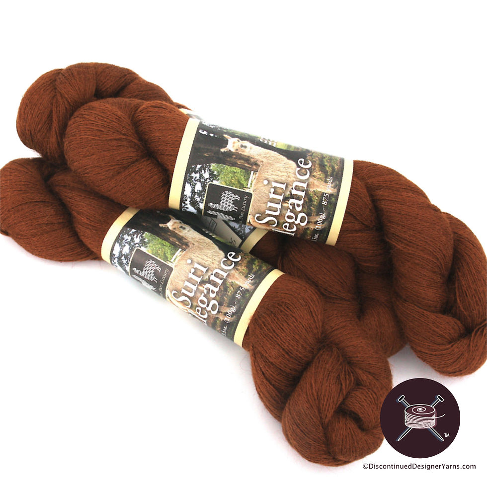 Thumbnail: Suri alpaca laceweight yarn, bronze/rust color soft and silky