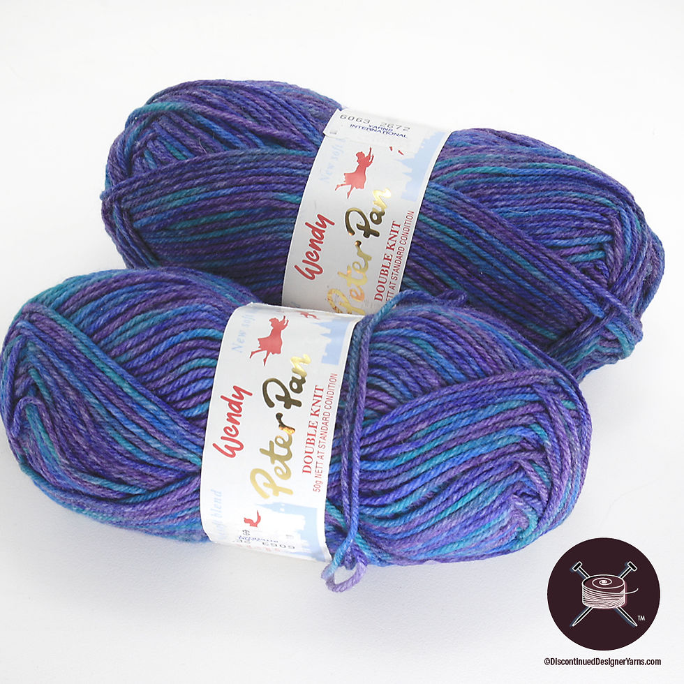 blue-purple soft machine washable yarn