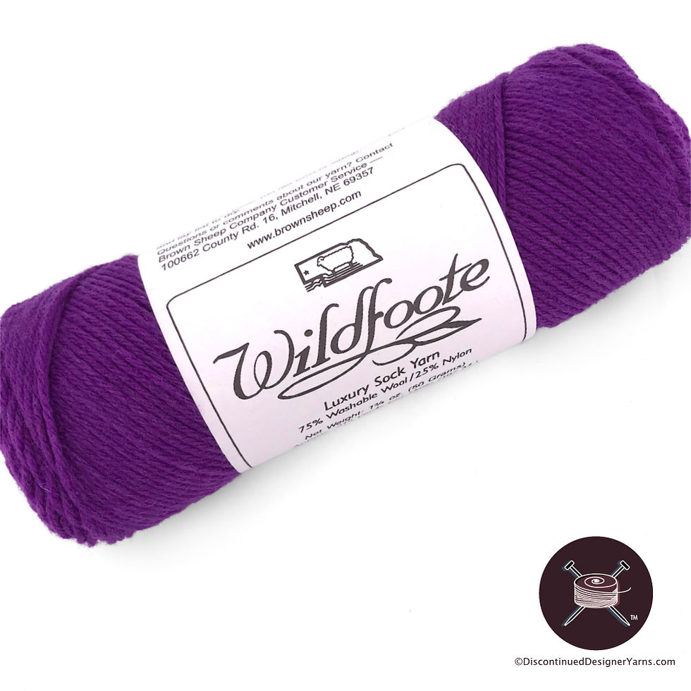 Vivid, glorious orchid purple sock weight yarn from Brown Sheep
