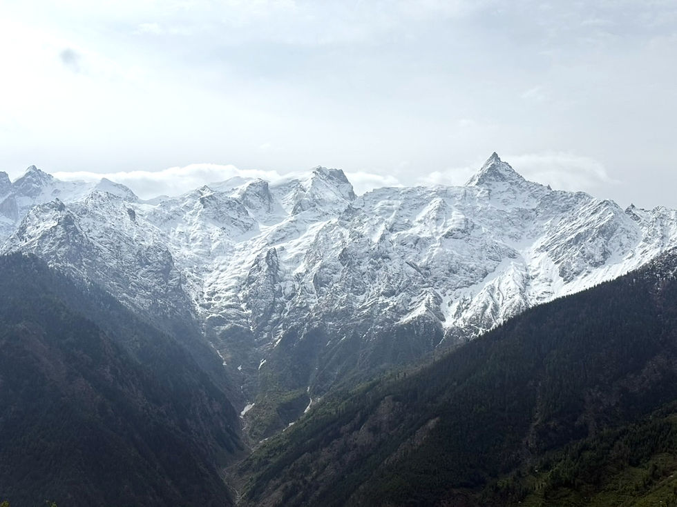 Kinnaur Kailash (or Kinner Kailash) is a majestic 6,050-meter-high mountain peak in Himachal Pradesh.