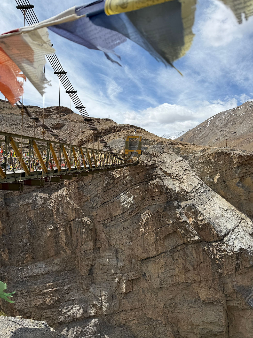 Chicham Bridge, 13,596 feet above sea level.