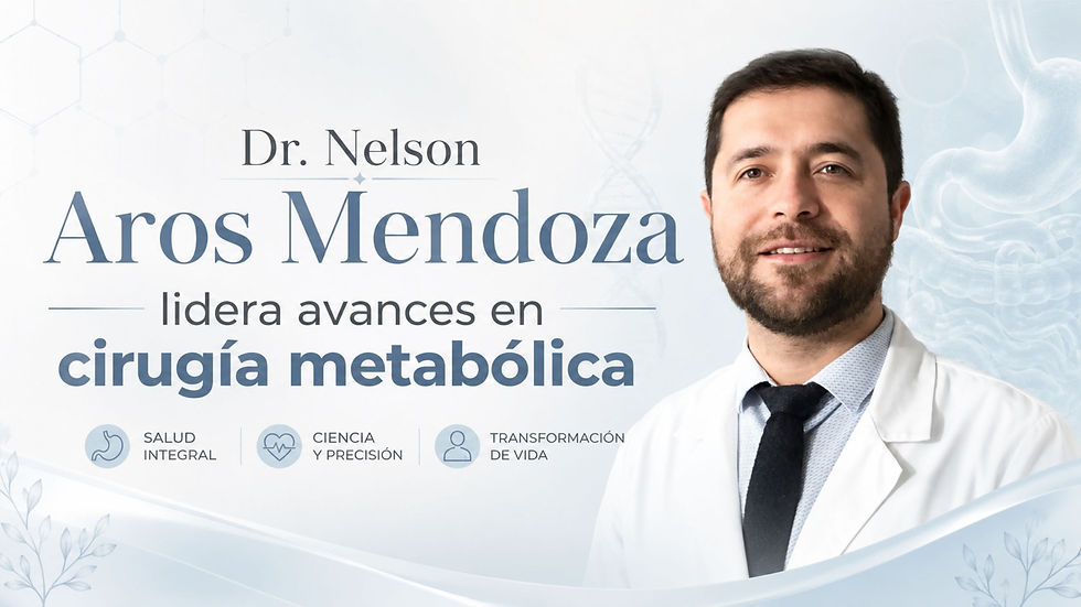 Dr. Nelson Aros Mendoza desarrolla su enfoque considerando la evaluación clínica, la seguridad del paciente, las técnicas quirúrgicas modernas y el seguimiento a largo plazo. La evidencia científica actual respalda el papel de la cirugía metabólica en pacientes adecuadamente seleccionados, especialmente en casos de obesidad asociada a diabetes tipo 2.