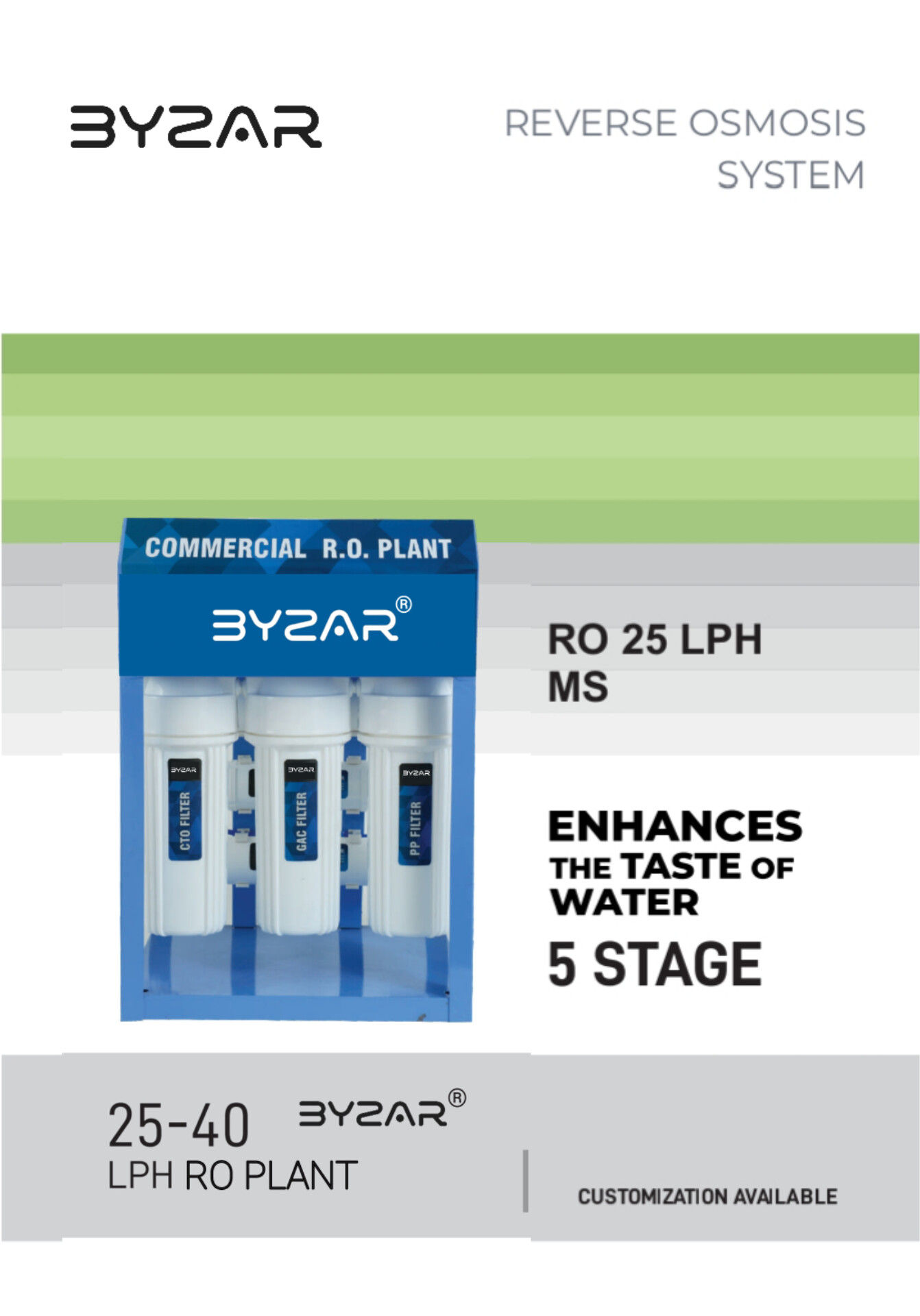 Byzar 25 LPH COMMERCIAL RO PLANT