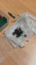 Miniatura: Llavero strap bordado + charms