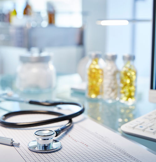 Medical Desk Setup