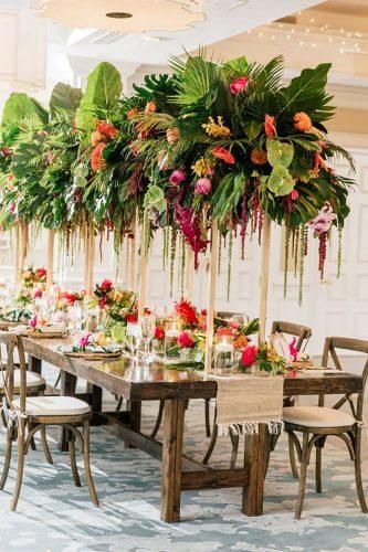 tropical style wedding