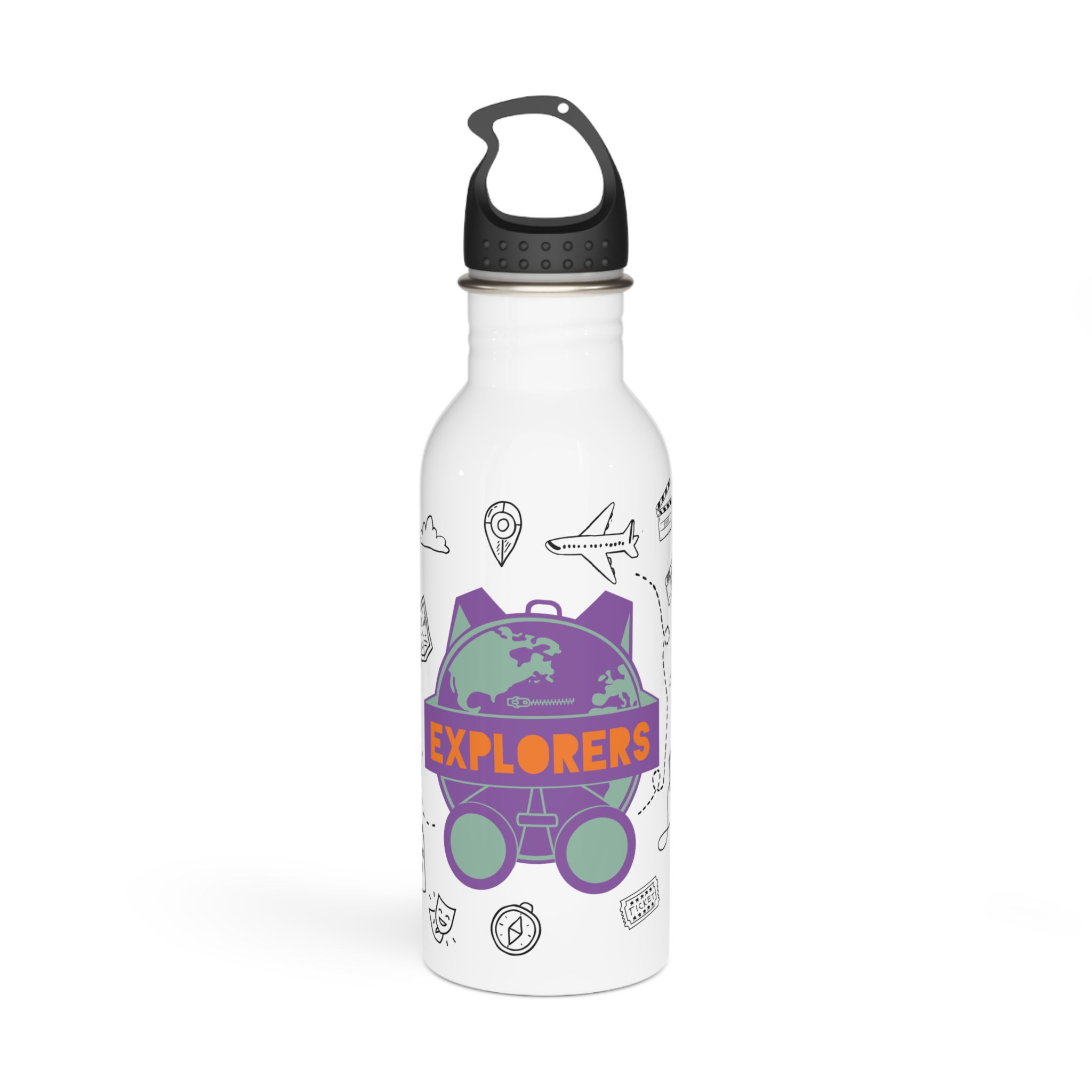 Explorers Stainless Steel Water Bottle - Adventure Travel Drinkware