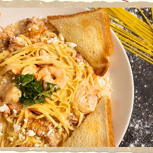 PASTA SCAMPI (PASTA Y CAMARONES)