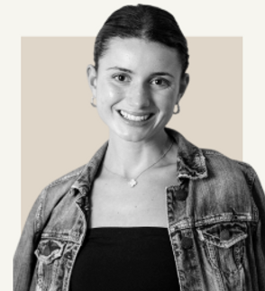 Smiling woman in denim jacket