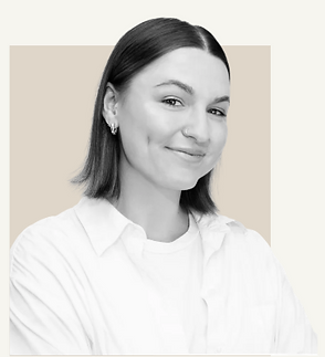Smiling woman with short dark hair
