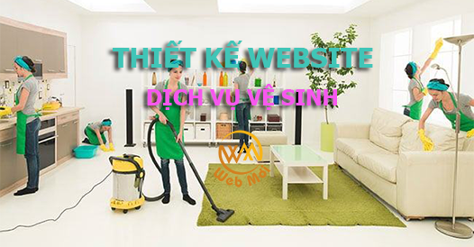 Thiết kế website Dịch vụ vệ sinh
