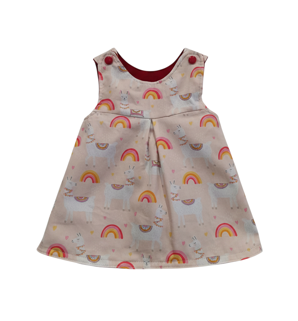 Thumbnail: Reversible Pinafore- Llama