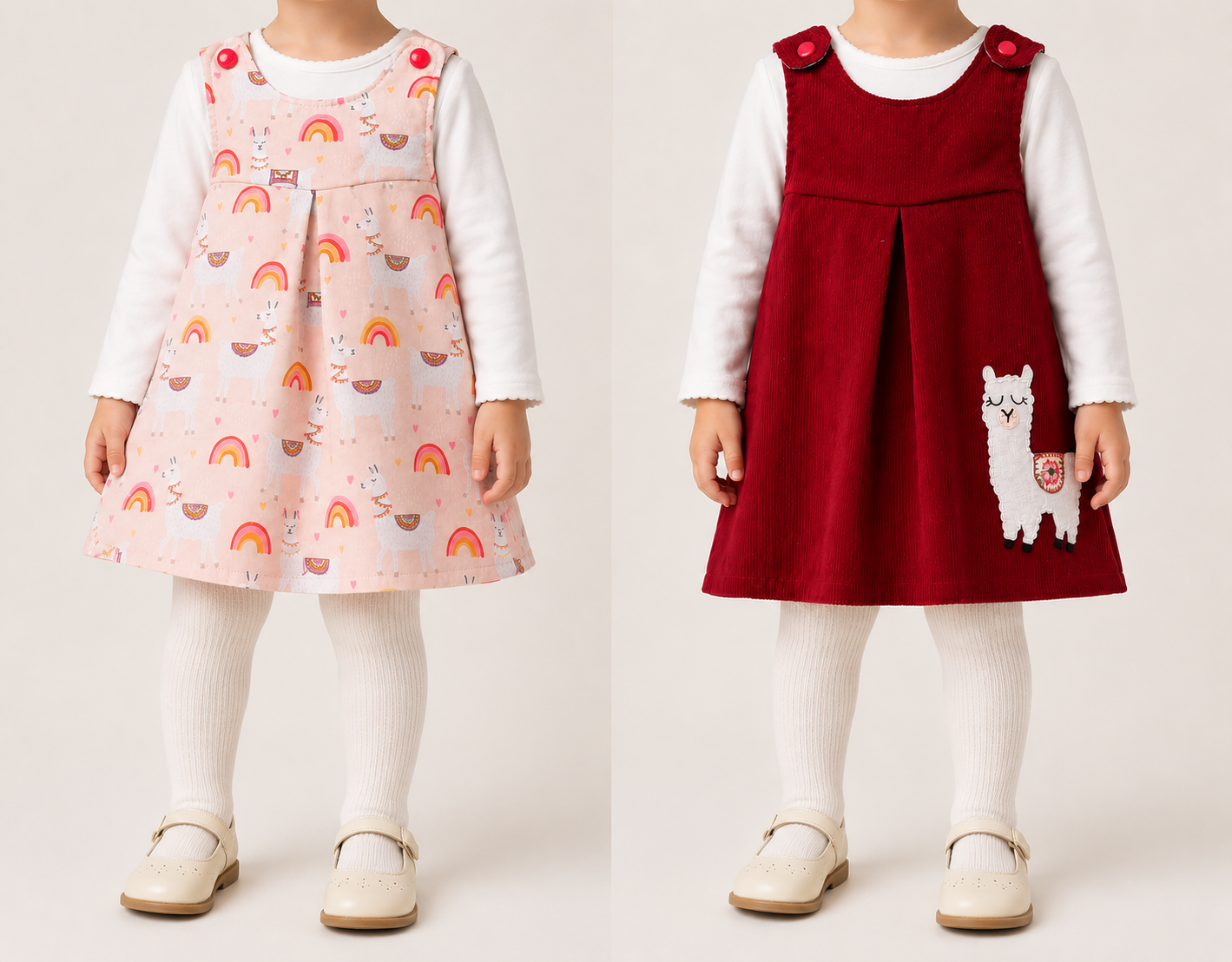 Reversible Pinafore- Llama