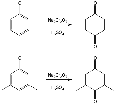 Oxidation of phenols