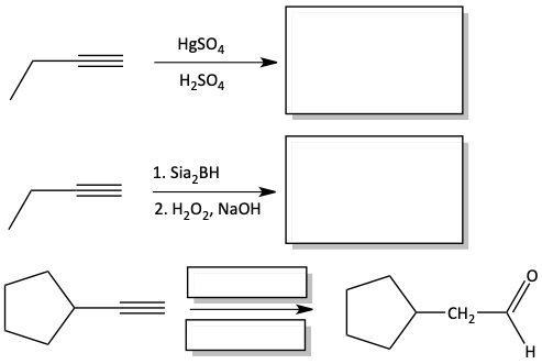 hydration of alkyne problem