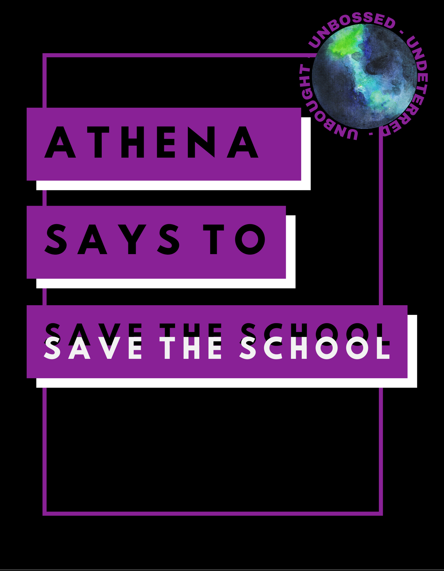 T-Shirt: Athena Guice says to Save the school!