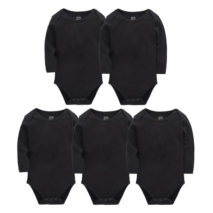 Thumbnail: Pure Snug 5-Pack Long Sleeve Bodysuits