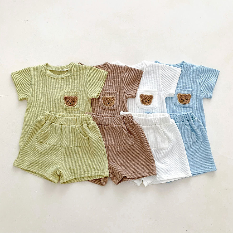 Thumbnail: Bear Pocket T-Shirt & Shorts Set
