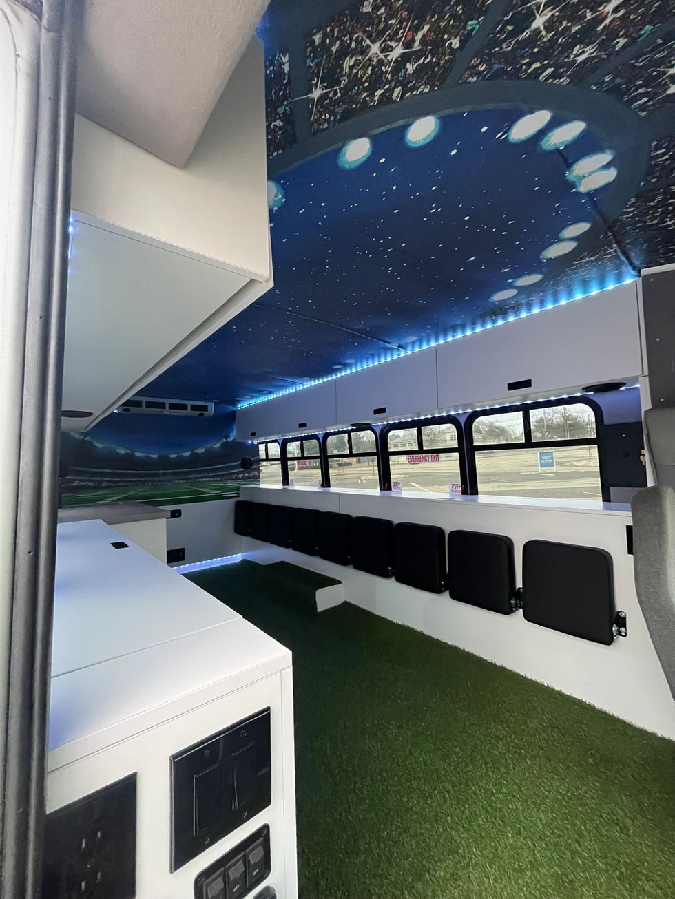 Mitzvah Tank 4 smart kitchen with electronic dump valves, modern appliances, and a sleek, space-efficient layout.