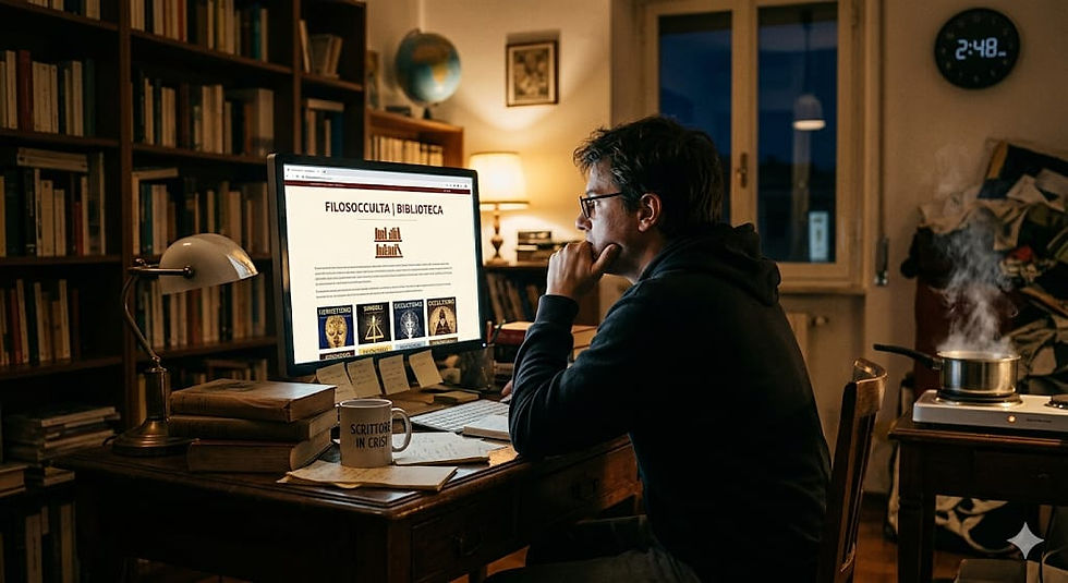 C’è un fascino magnetico e quasi indiscreto nel modo in cui l'autore cura questo spazio: non è un semplice archivio, ma un viaggio serio, profondo e straordinariamente colto tra esoterismo e filosofia