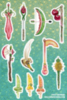 Fruit Arsenal - Sticker Sheet