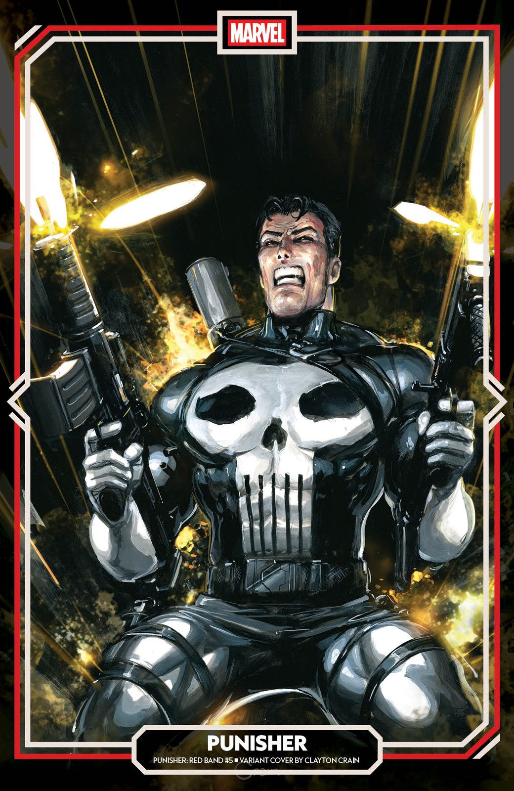 Punisher: Red Band #5 - Clayton Crain Variant - Marvel 2026