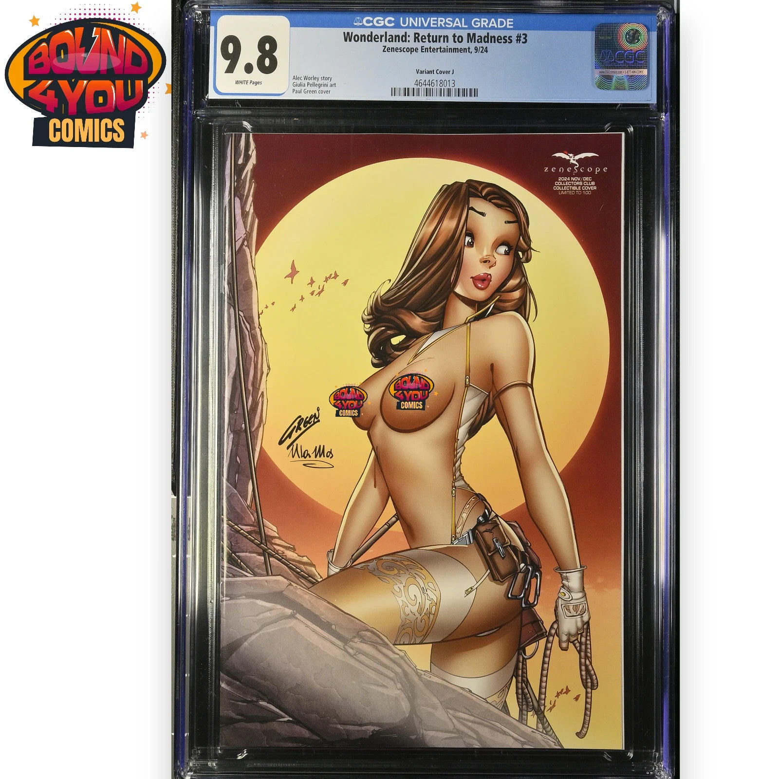 Wonderland: Return to Madness #3 - Paul Green  LTD 100  - CGC 9.8