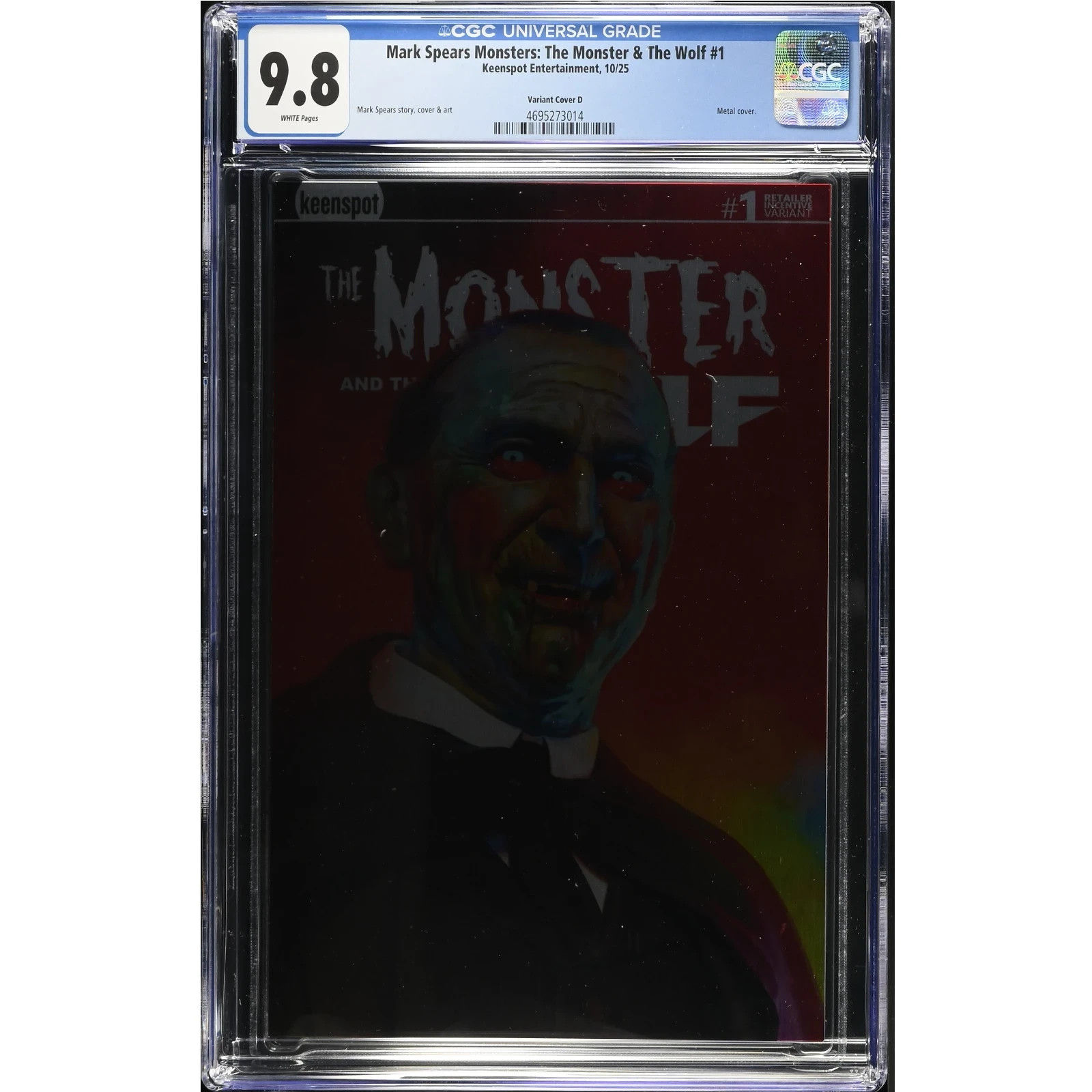 Mark Spears Monsters: Monster & The Wolf #1 1:1000 - Metal Incentive | CGC 9.8