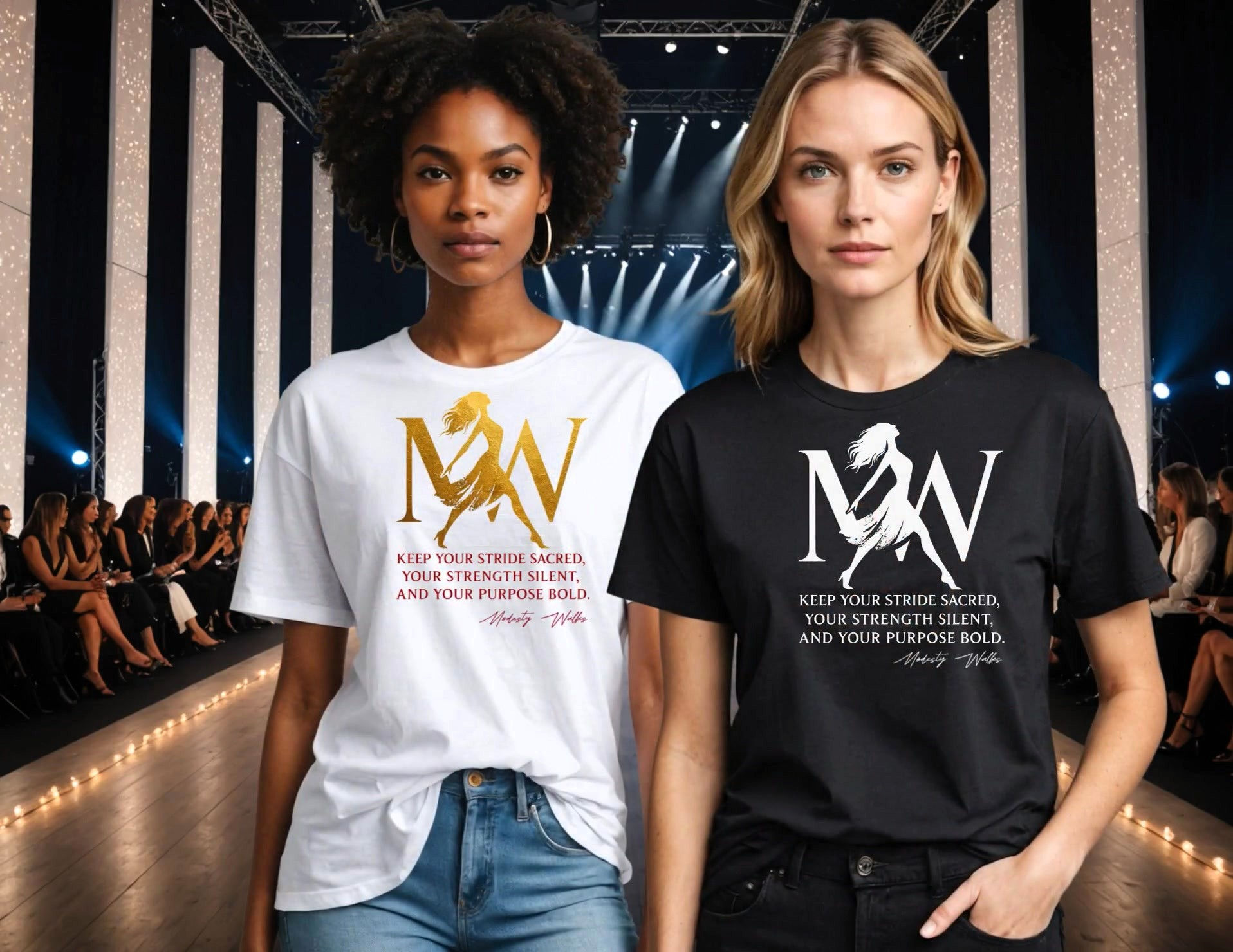 MODESTY WALKS TSHIRT