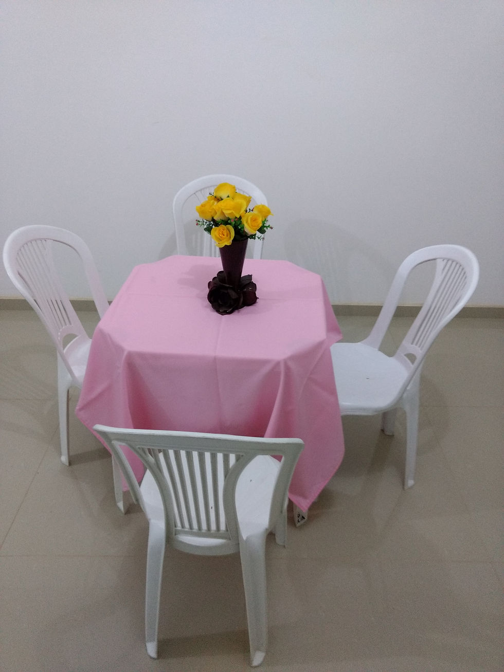 R$ 6 / Toalha 1,5x1,5 rosa bb oxford