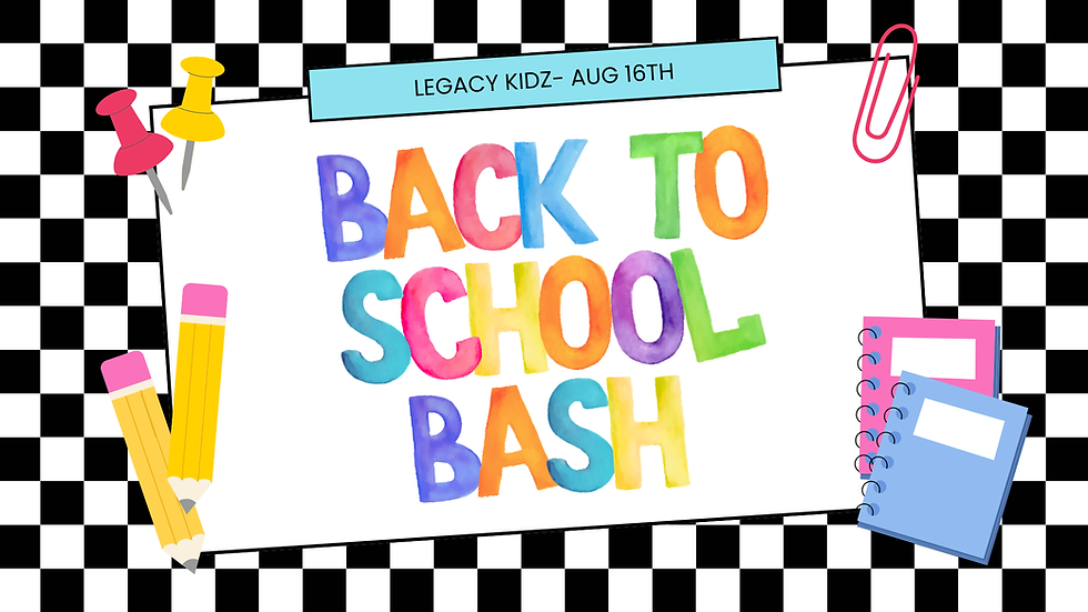 Back to School Bash