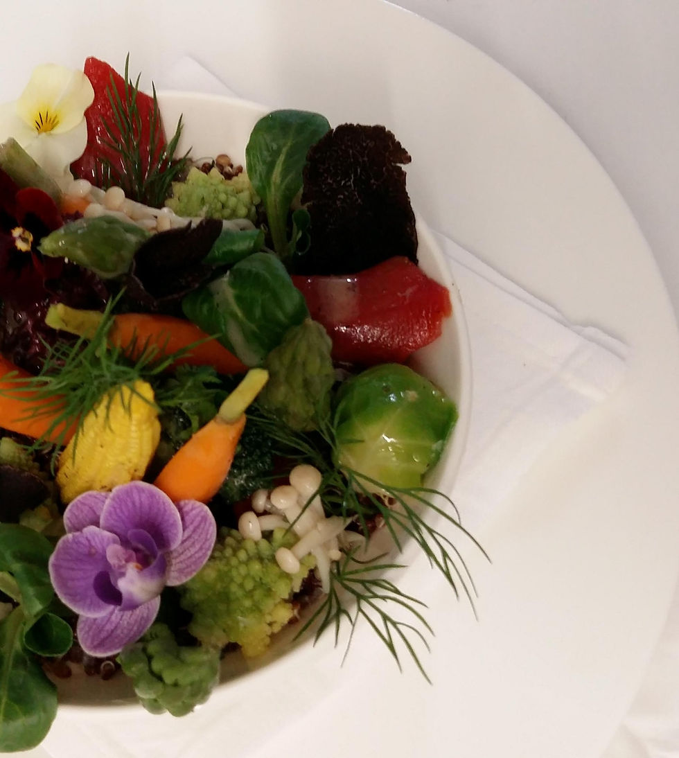 Little summer garden, quinoa and truffle