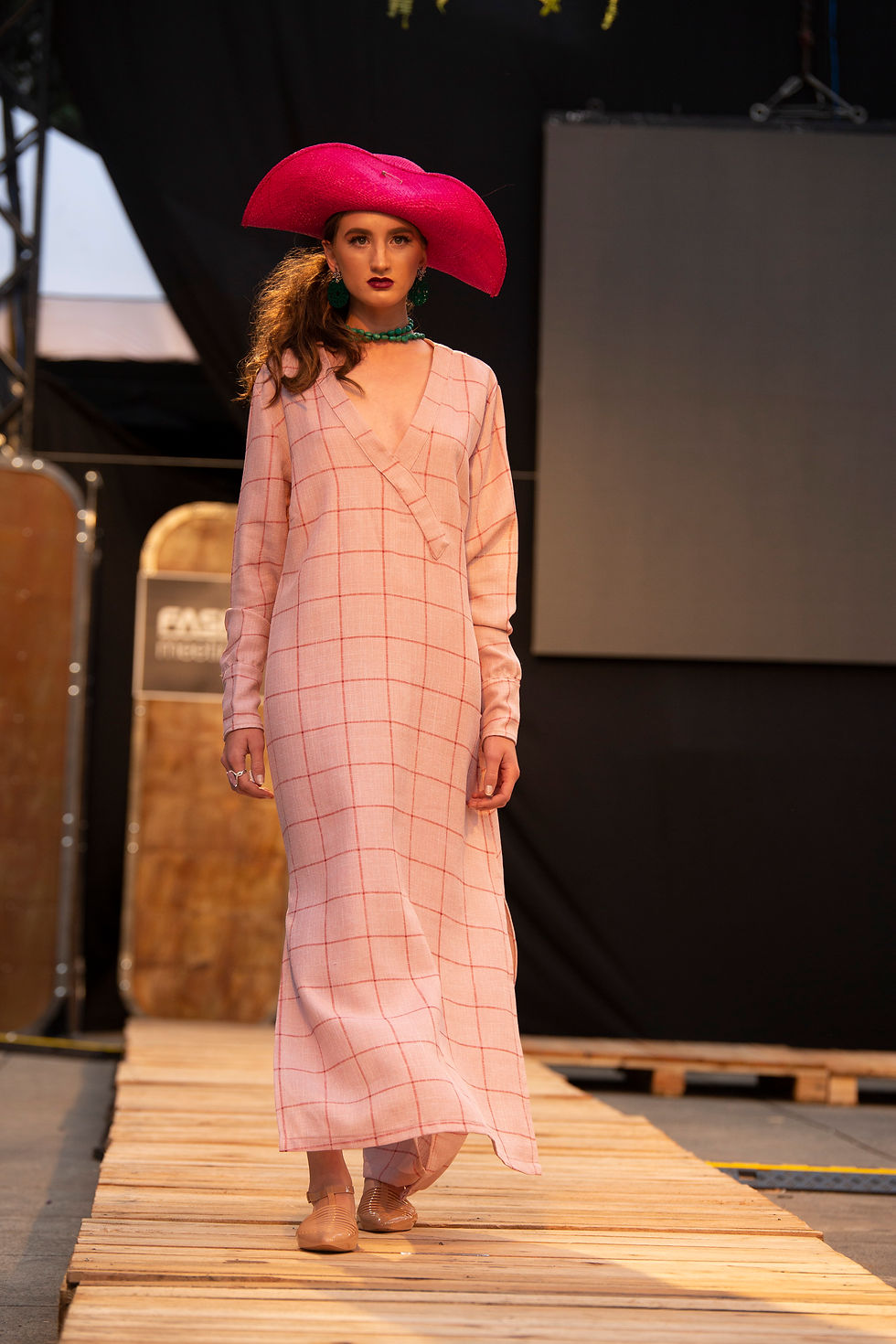 Miniatura: vestido tipo bata longo