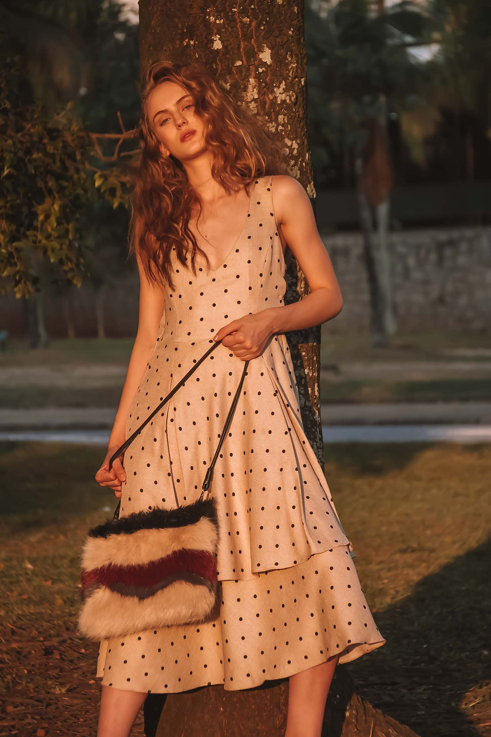 Miniatura: vestido de linho midi