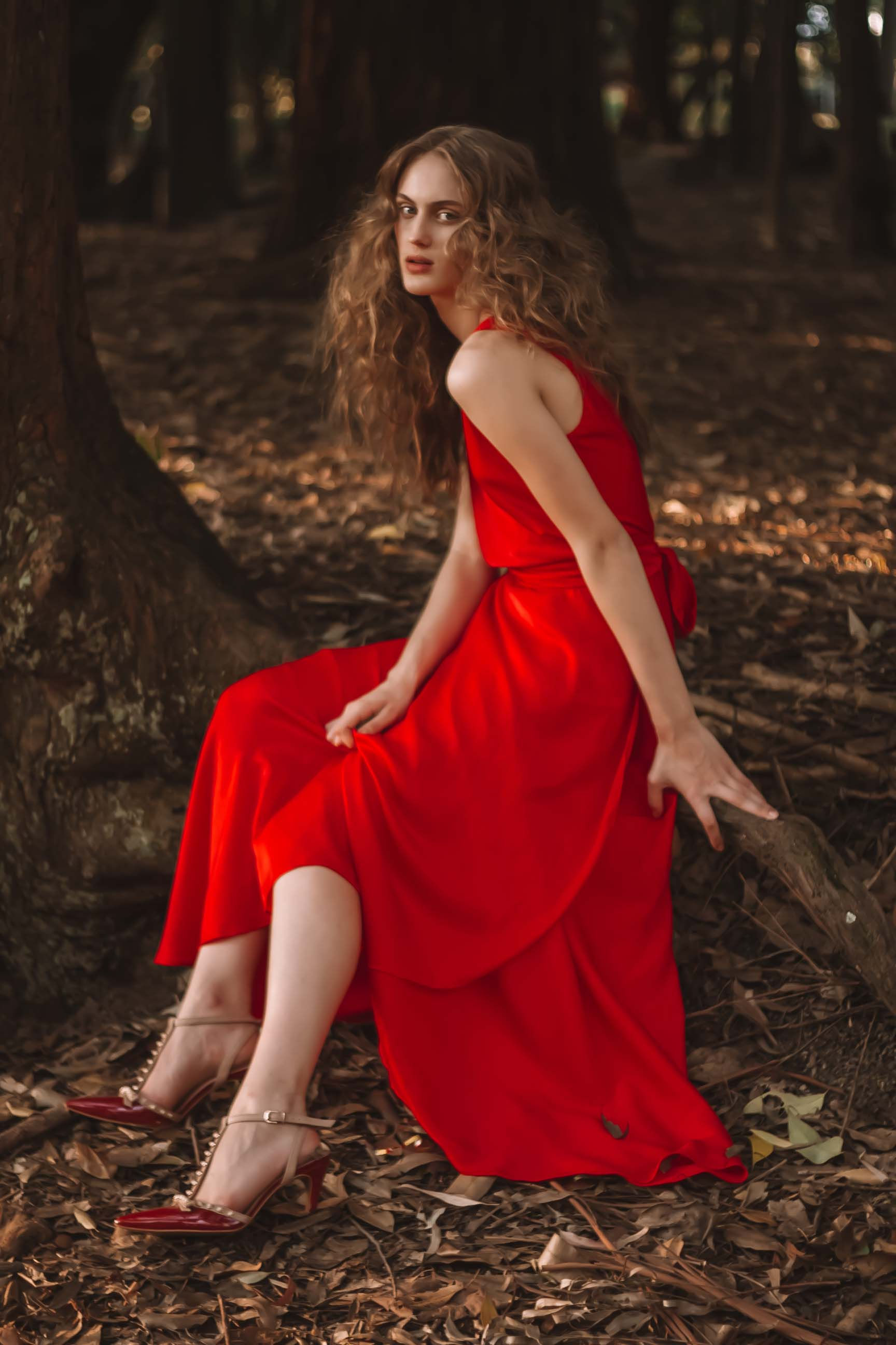 vestido longo de seda