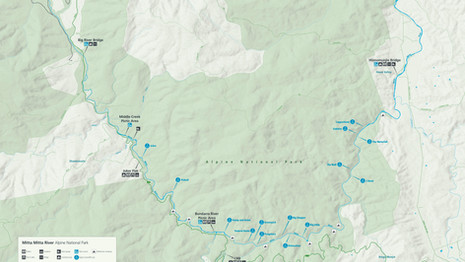 Mitta Mitta River map