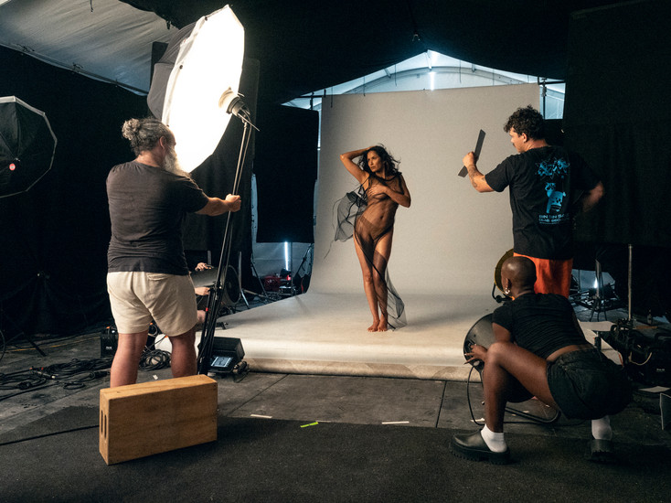 Padma Lakshmi From the backstage of the Pirelli Calendar 2025 by Ethan James Green