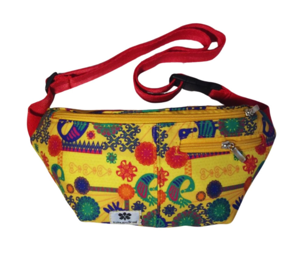 Pochete Adinkra Sankofa Amarelo