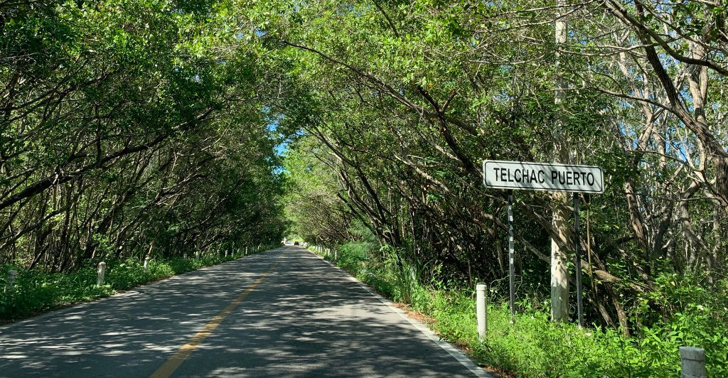 Acceso a Telchac Puerto