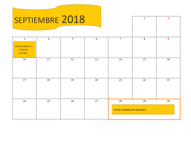Actividades de Septiembre