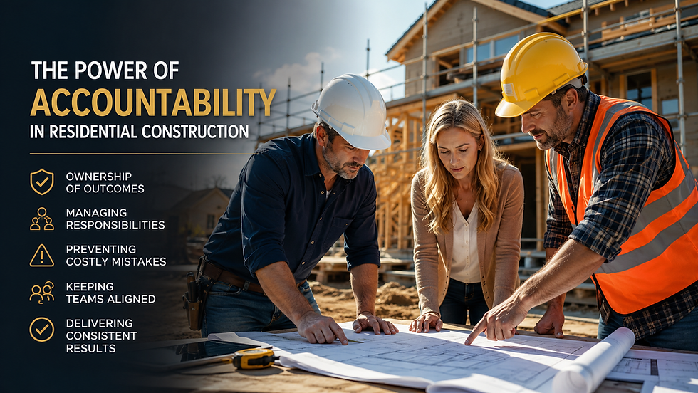 The Power of Accountability in Residential Construction: Why Successful Projects Don’t Happen by Accident